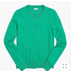 J Crew Cotton Caryn cardigan sweater